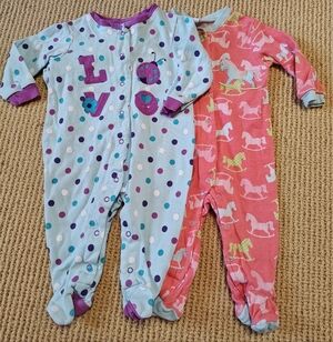 6mo Kids One Pieces - Polka Dot Love and Horse Print